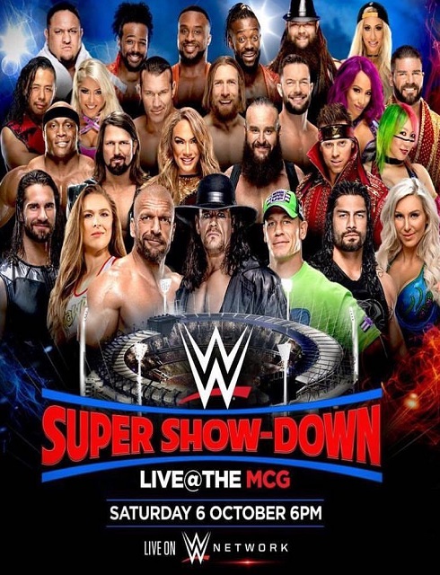 عرض سوبر شو داون WWE Super Show Down 2018 مترجم